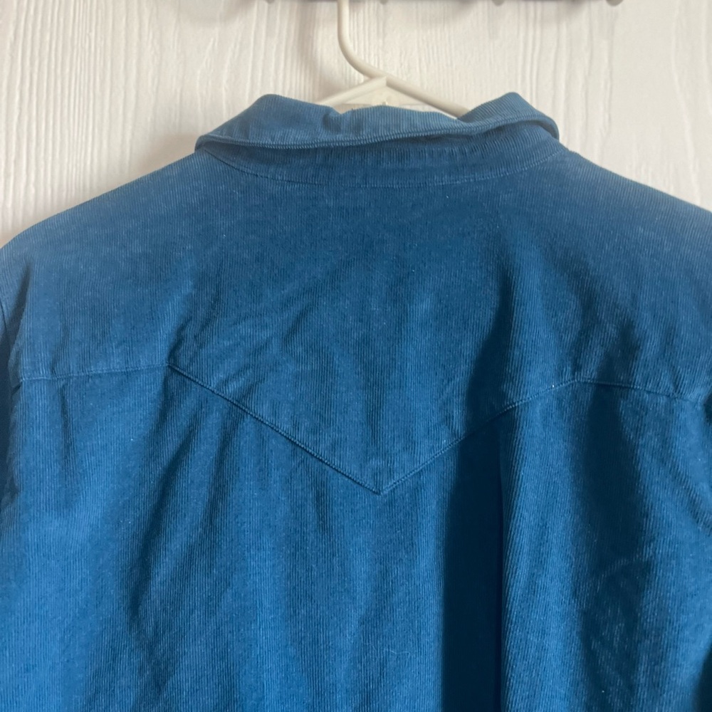 Shyanne Wale Corduroy Long Sleeve Snap Western Shirt Size L - Picture 11 of 14